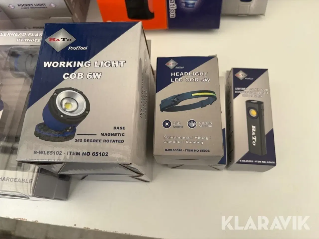 Billede 4 - Værkstedslamper og pandelamper Elwis - Osram - Bato - Milwaukee