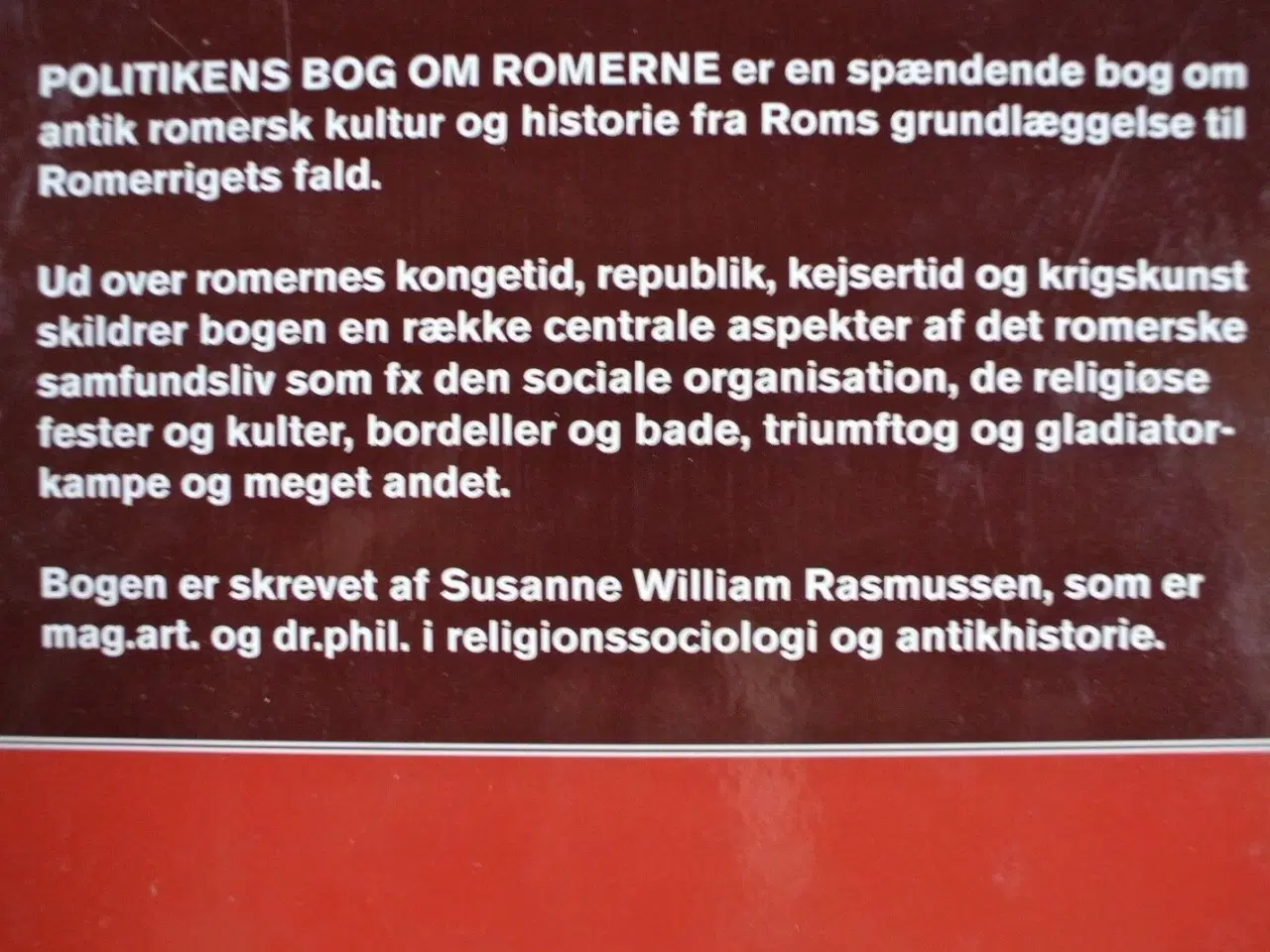 Billede 2 - politikens bog om romerne, af susanne w. rasmussen