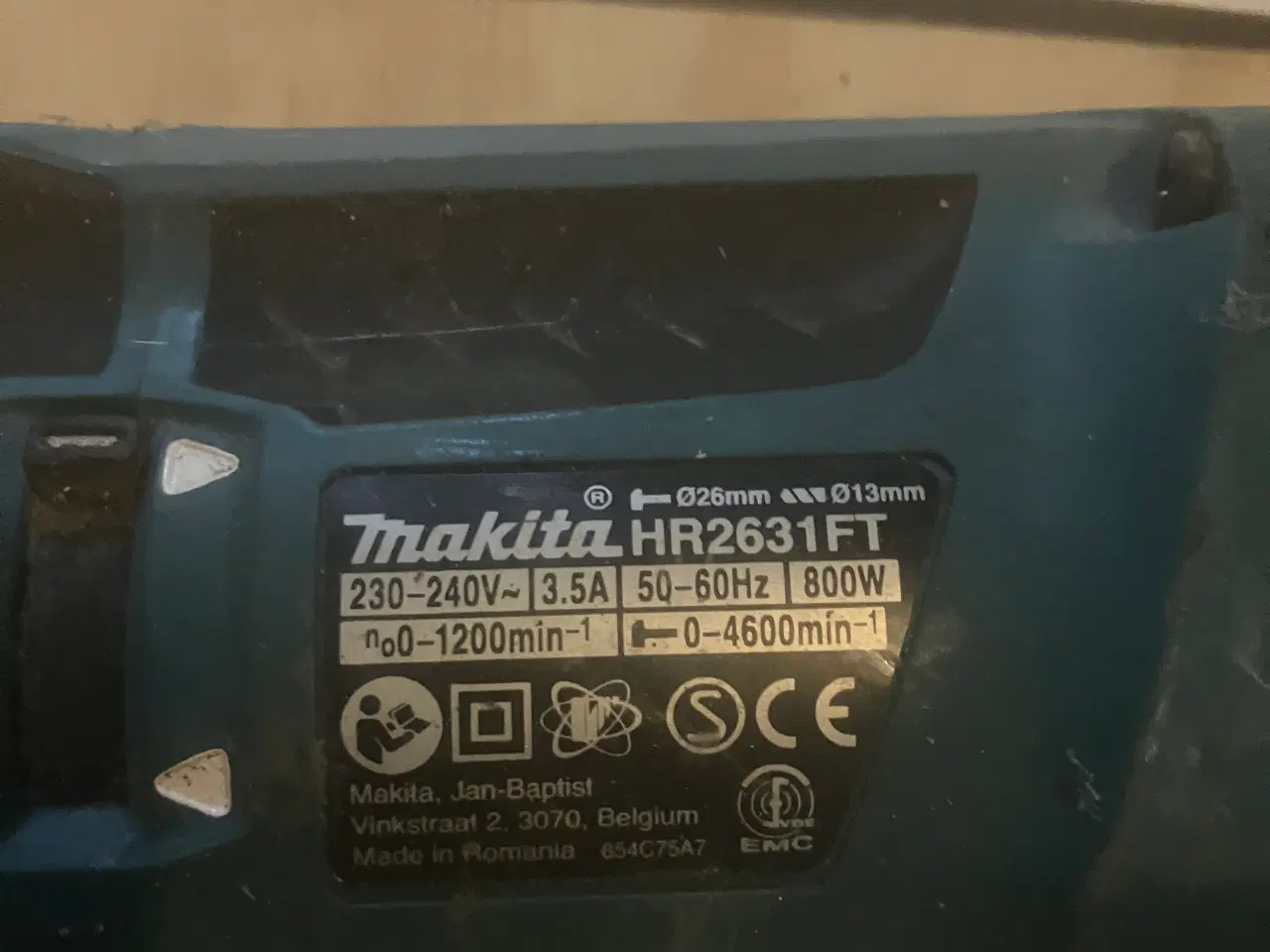 Billede 2 - Makita HR2631FTJ boremaskine / mejselhammer