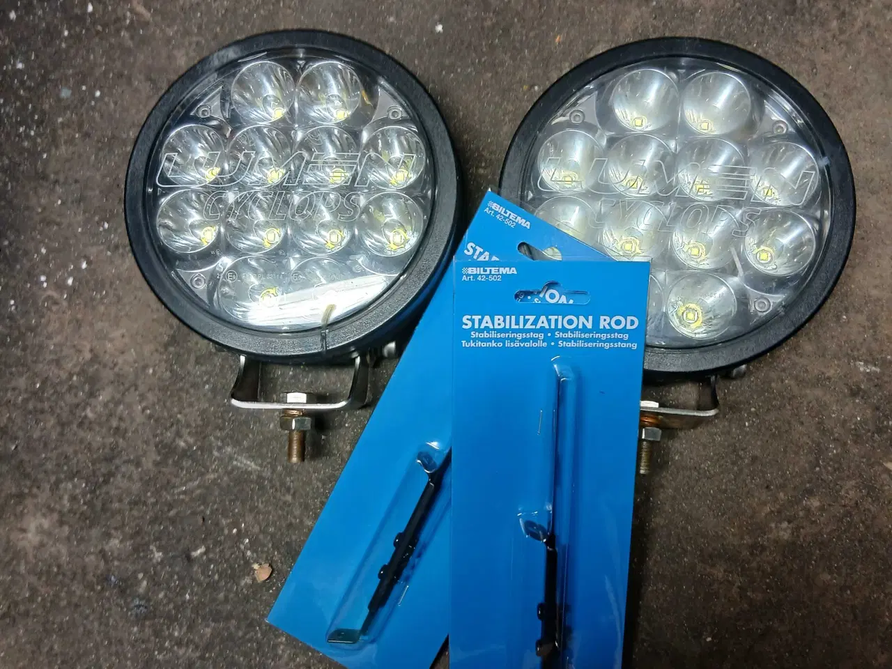 Billede 1 - Led fjernlygter med stivere