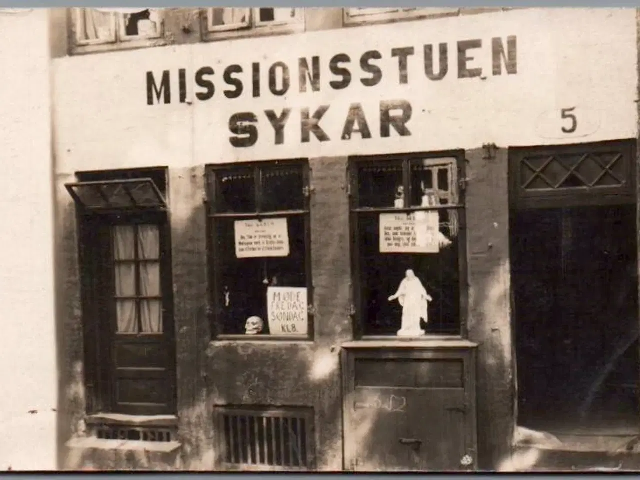 Billede 1 - Missionsstuen - "Sykar" - Holmensgade 5 - København K.  - Fotokort u/n - Ubrugt