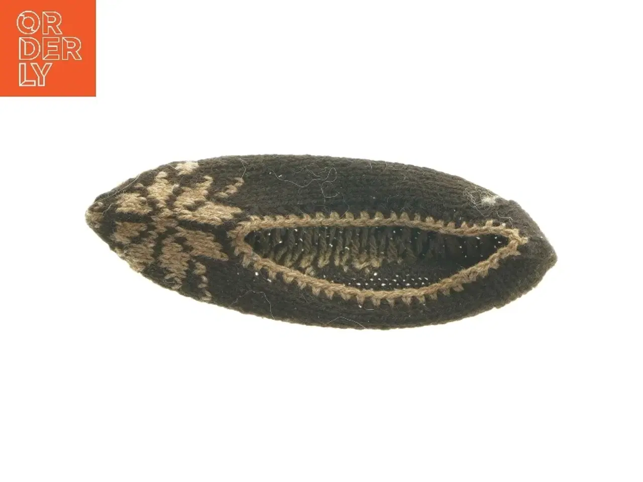 Billede 4 - Strikkede hjemmesko (str. 24 cm)