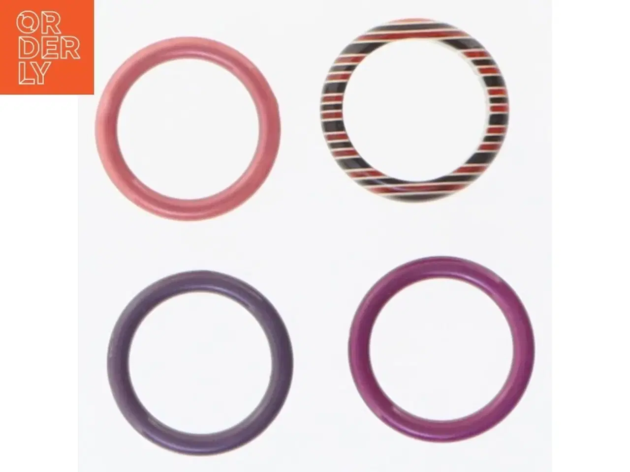Billede 2 - Sæt med akrylfingerringe (str. 47 mm)