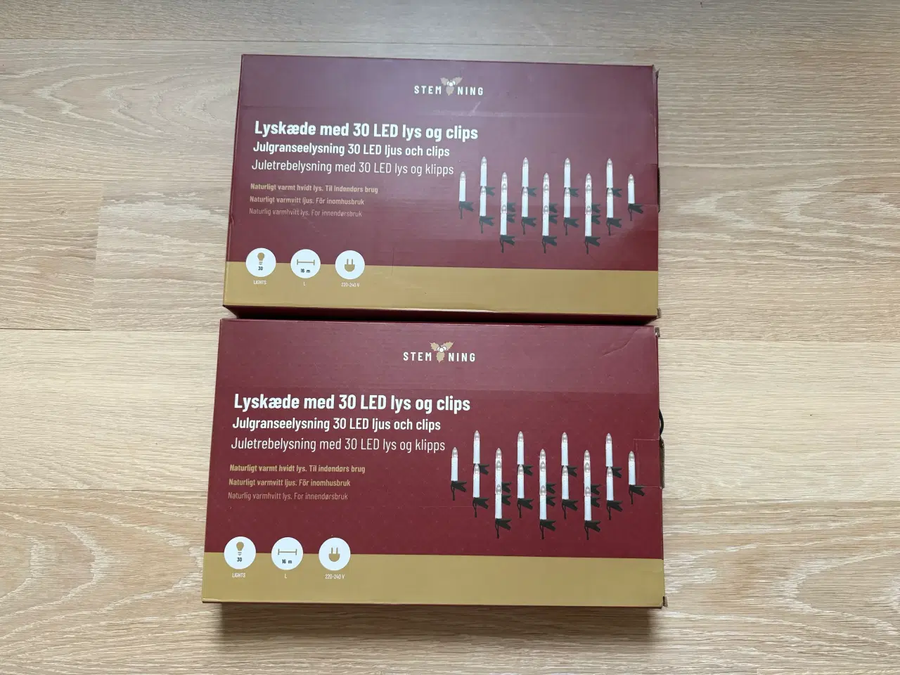 Billede 1 - lyskæder med 30 led lys