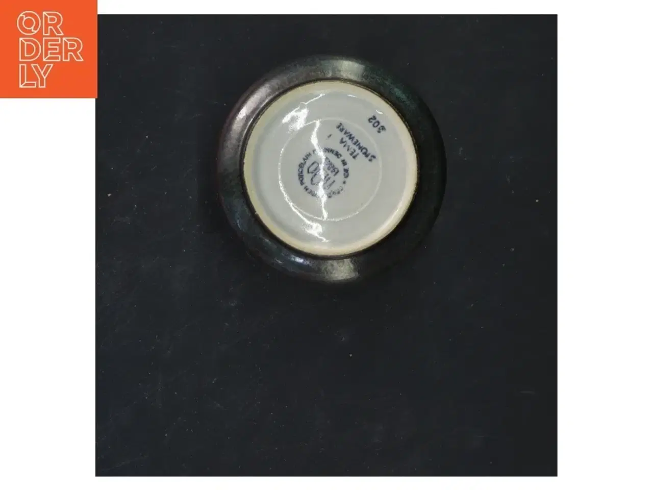 Billede 3 - Lille stentøjskrukke fra Arabia (str. 7x9,5 cm)