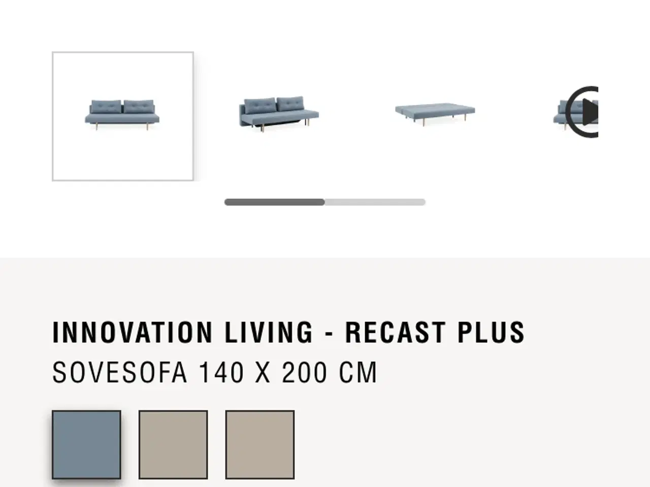 Billede 2 - Sovesofa - Innovation Living - Recast Plus (Ilva)