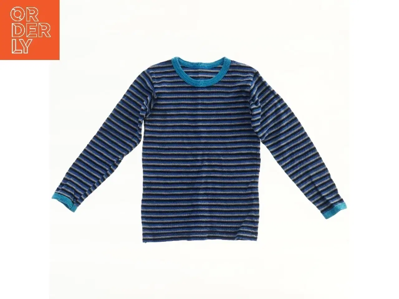 Billede 1 - Uld. Stribet langærmet bluse (str. 116)