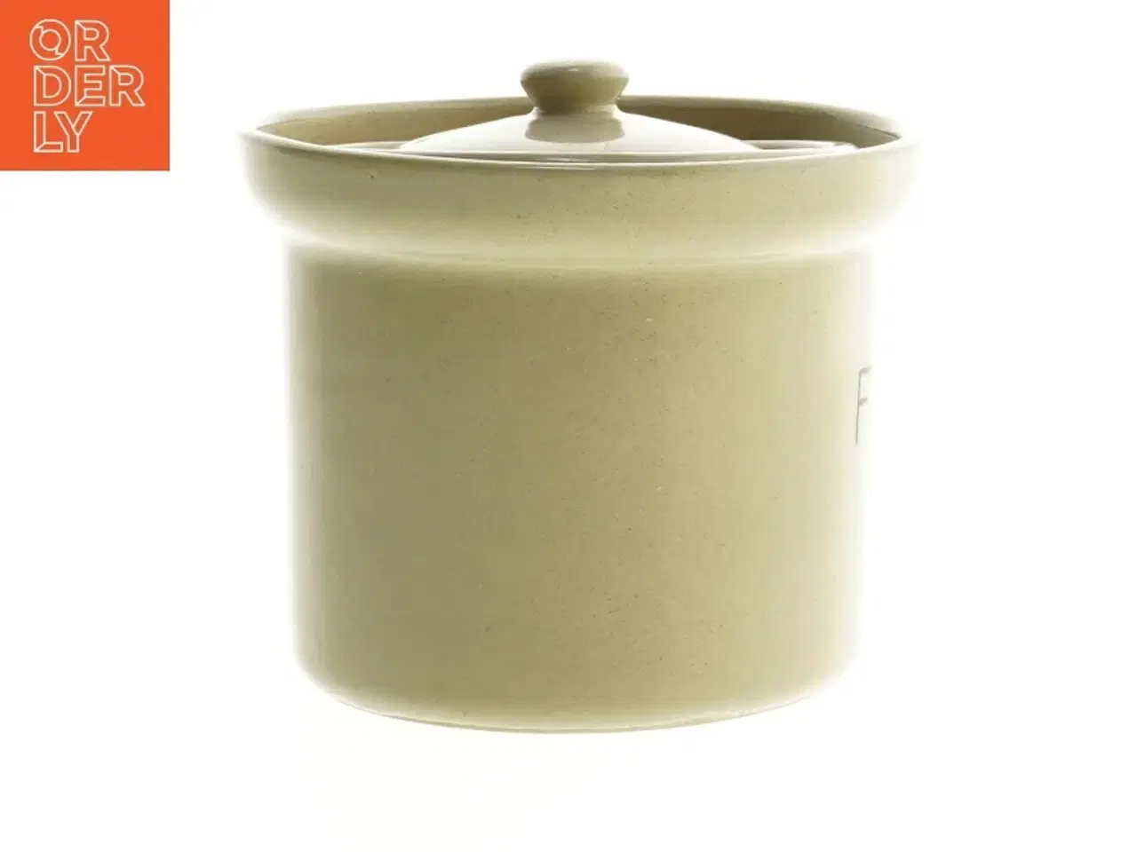 Billede 2 - Keramiske fedtkrukker fra Denvy Stoneware (str. Ø. 14 cm. og ø. 12 cm)