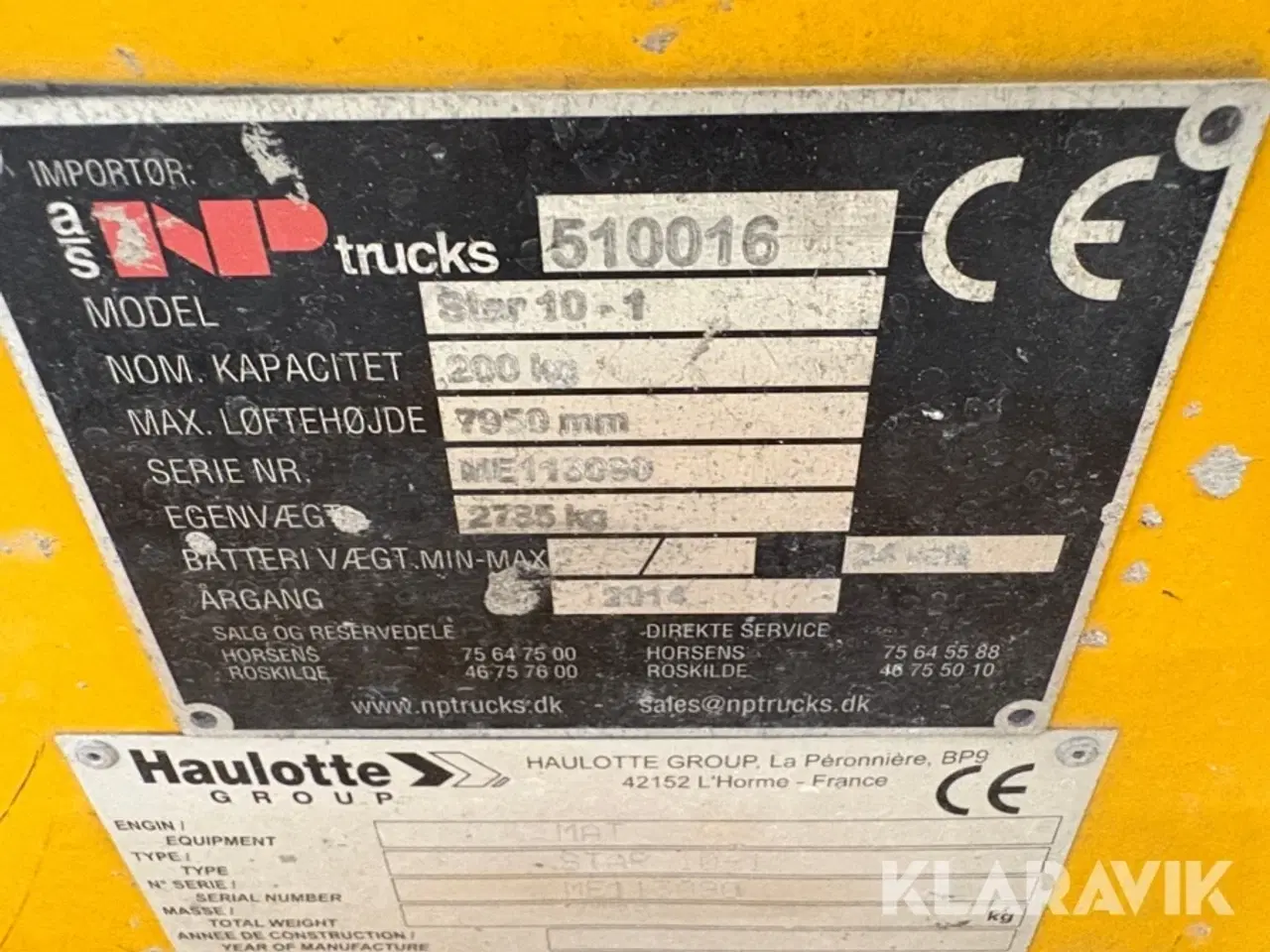 Billede 8 - Søjlelift Haulotte Star 10-1