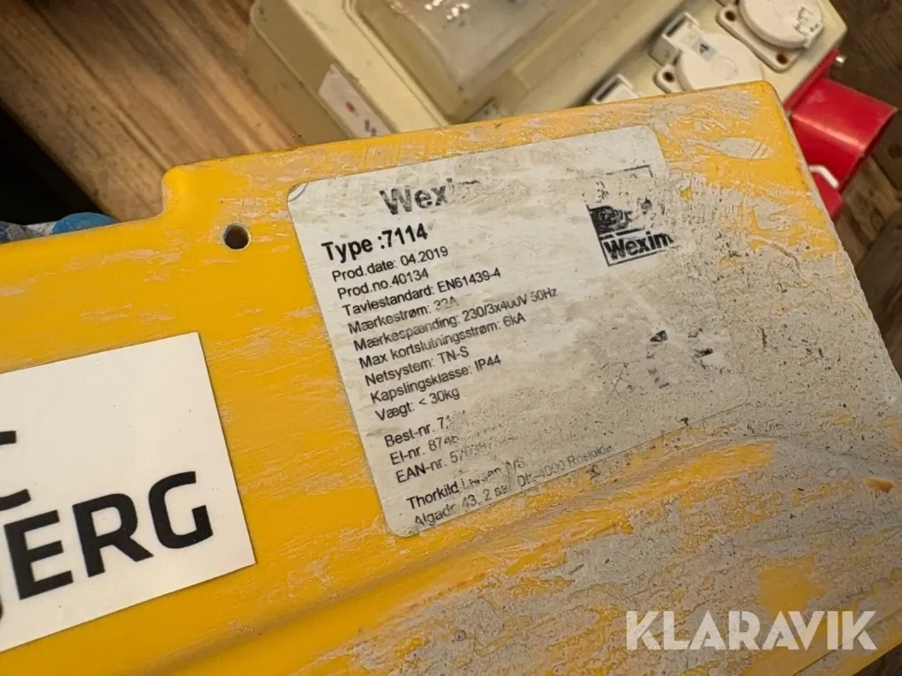 Billede 9 - Byggestrømstavler NST/Wexim - 6 styk