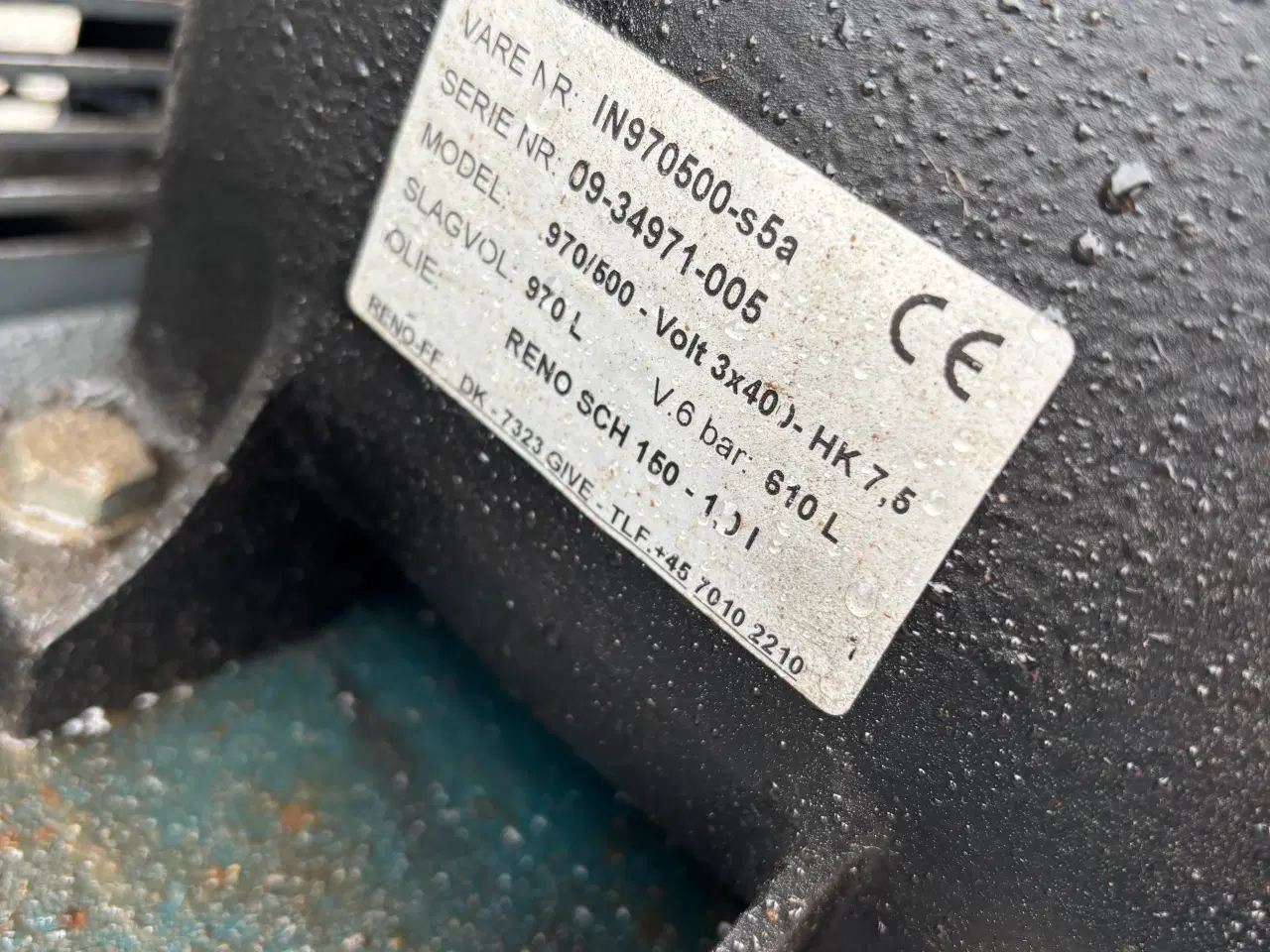 Billede 6 - Stor kompressor 500 liter 7.5 hk FF 