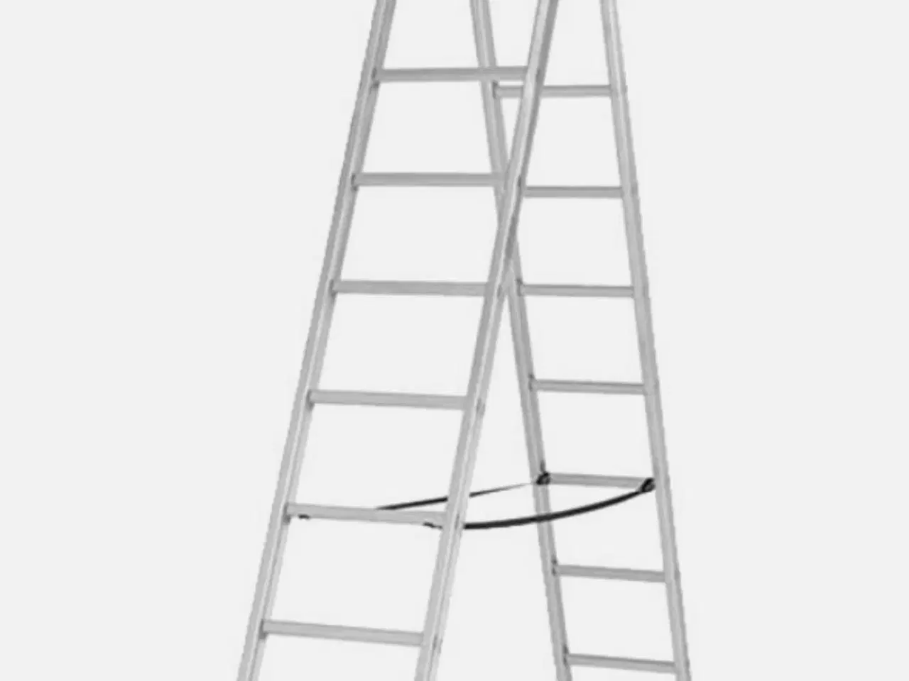 Billede 3 - Stige - Combistige m/fod Proff 2-delt. 2x9 trin -