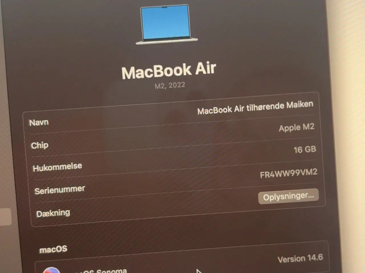 Billede 2 - MacBook næsten ik brugt. 3 måneder gammel 