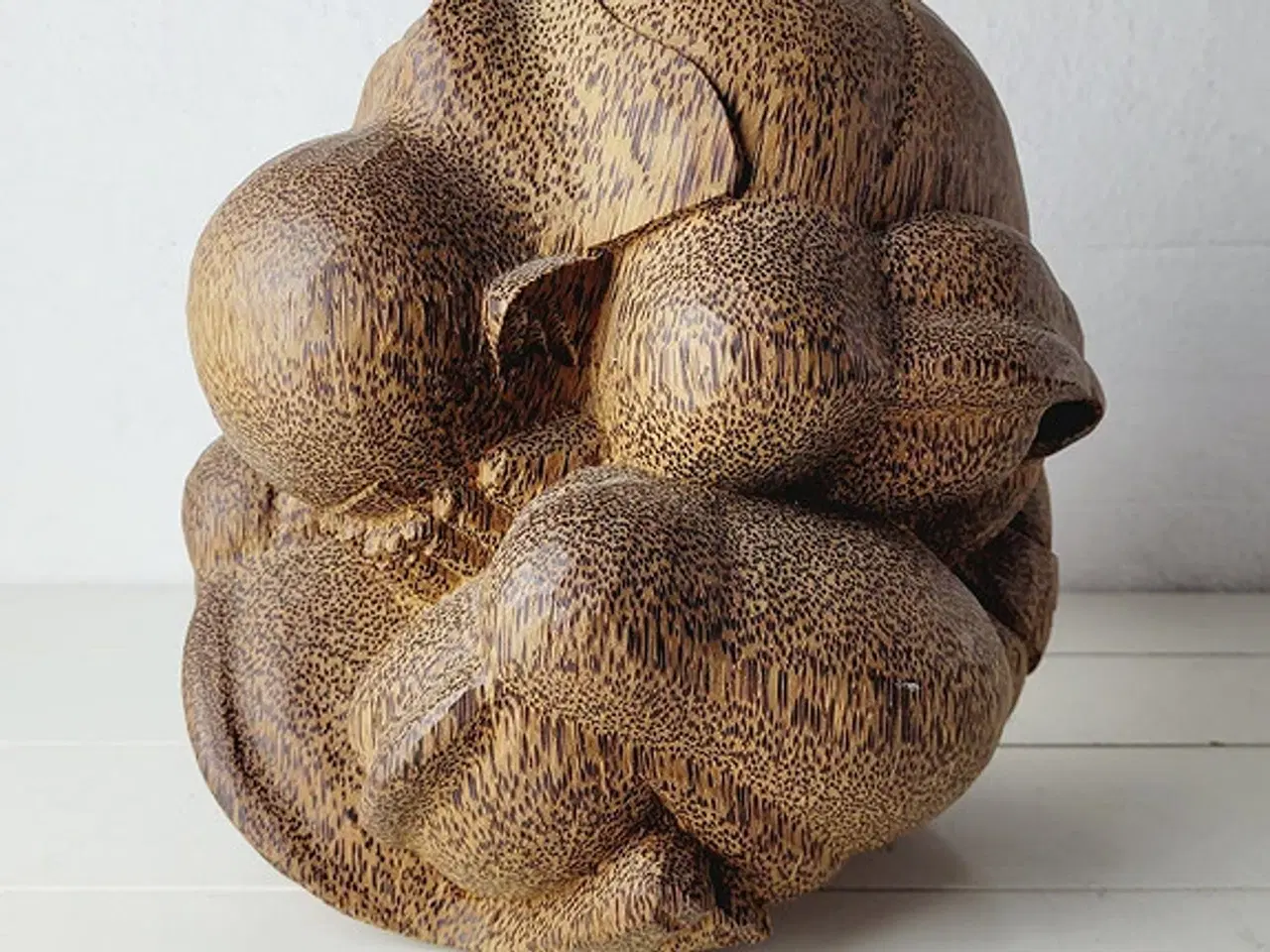 Billede 3 - Vintage træskulptur af Orang Malu  Grædend Buddha 