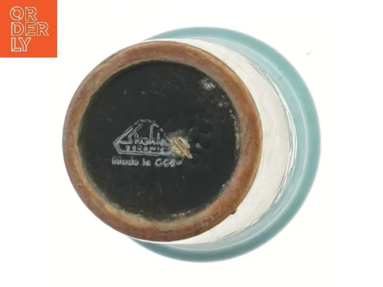 Billede 3 - Keramisk vase wg (str. Ø 10,5 cm længde 20 cm)