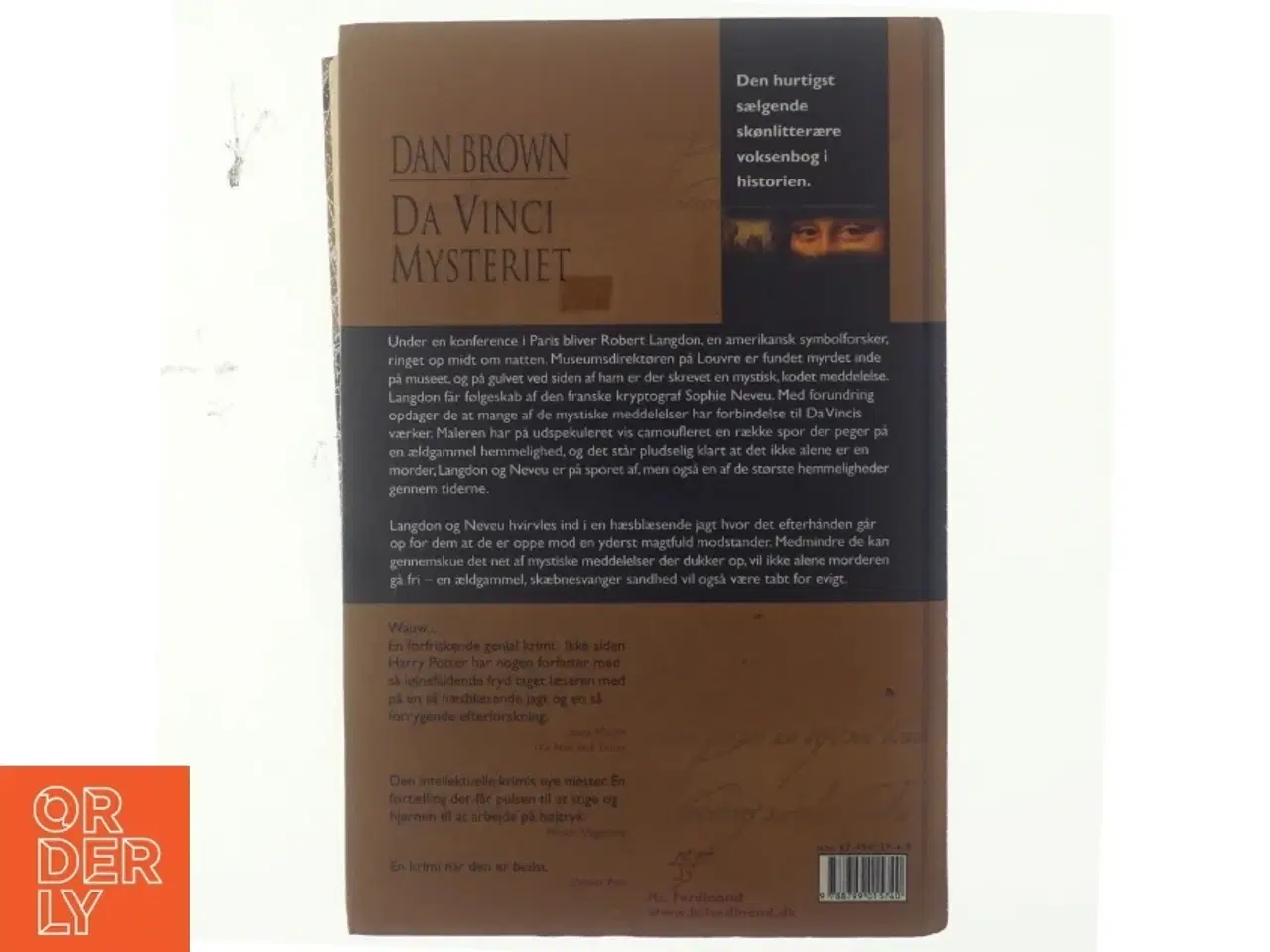 Billede 3 - Da Vinci Mysteriet af Dan Brown (Bog)