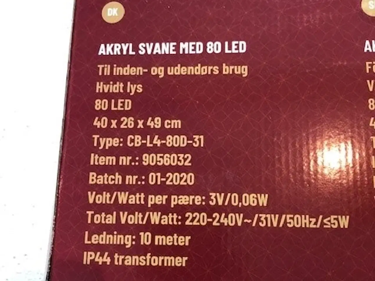 Billede 3 - Akryl svane i æske