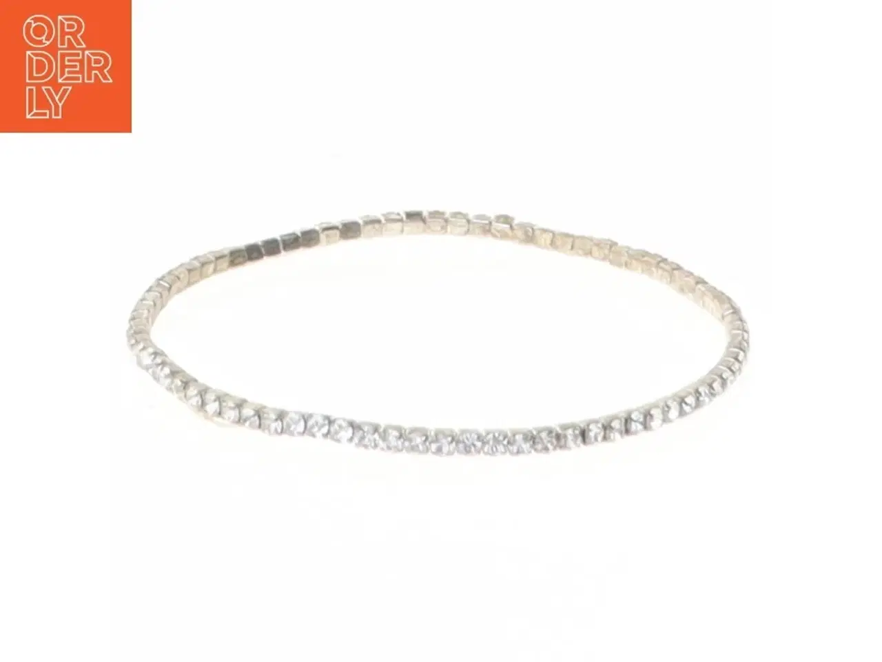 Billede 1 - Tennisarmbånd med sten (str. O 5 cm)