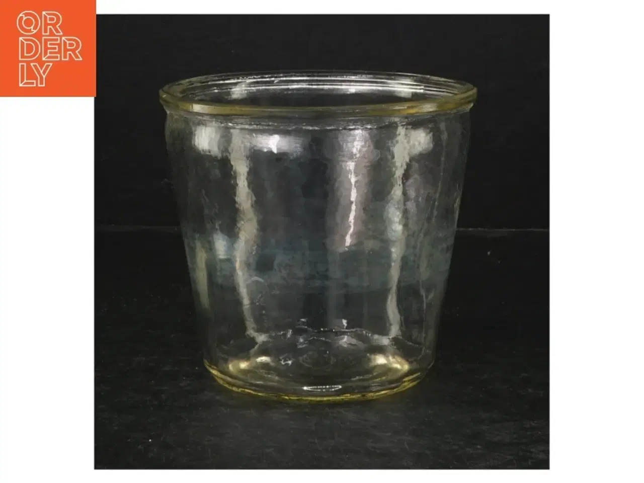 Billede 1 - Glasvase (str. Ø. 14 cm. længde, 12 cm)