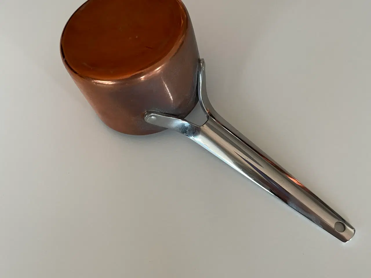 Billede 6 - Kobber gryde stor og lille med skaft