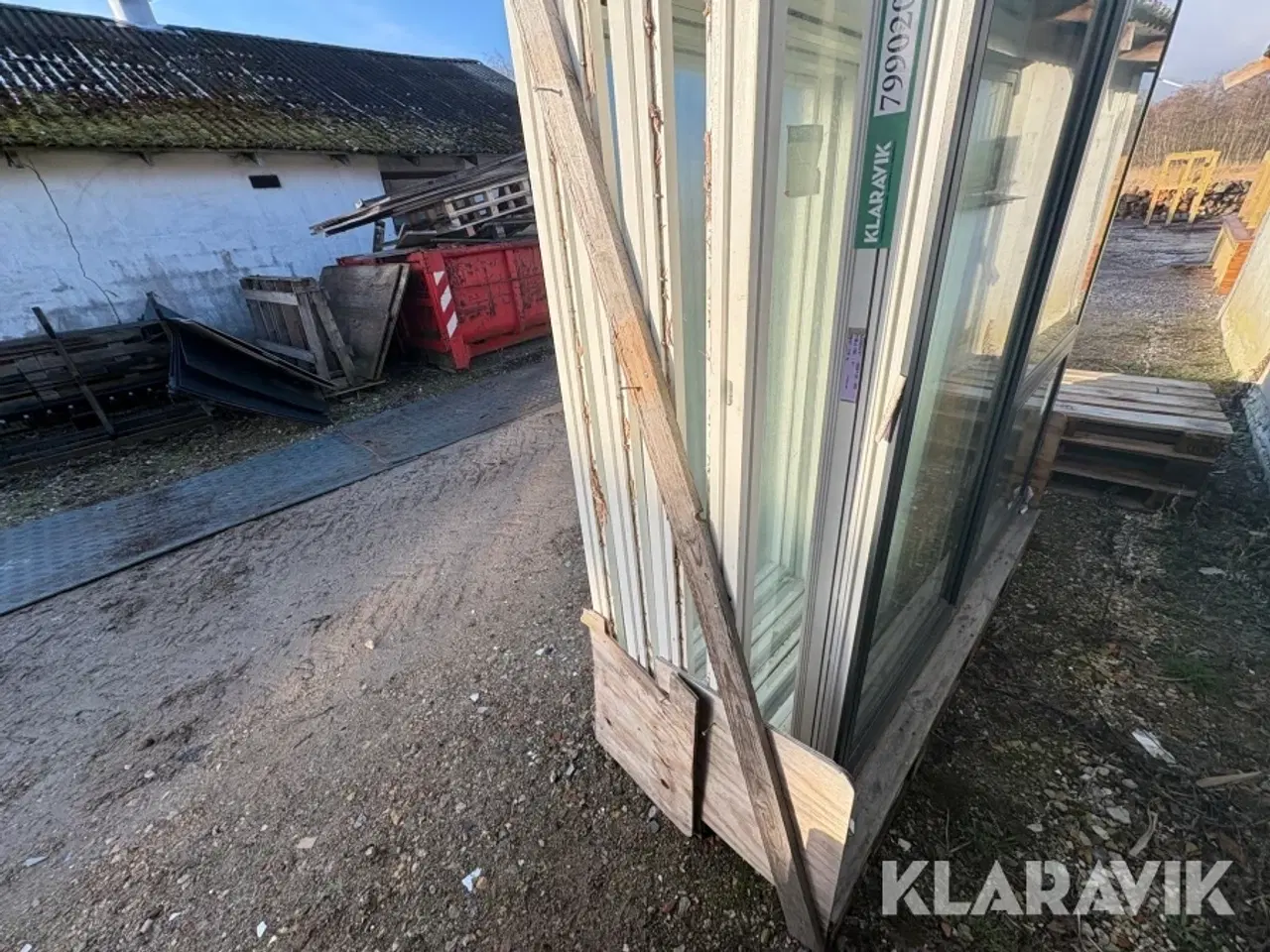 Billede 3 - Glasparti Kastrup 220x96 cm 3 styk - 1 lags