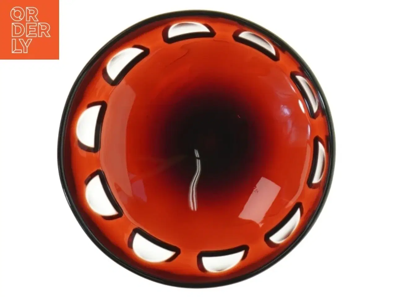 Billede 3 - Røde glas på fod (str. H 11 cm, ø 9 cm)