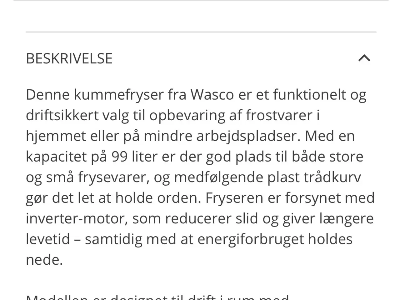 Billede 2 - Kummefryser, mindre - kun 1/2 år gammel