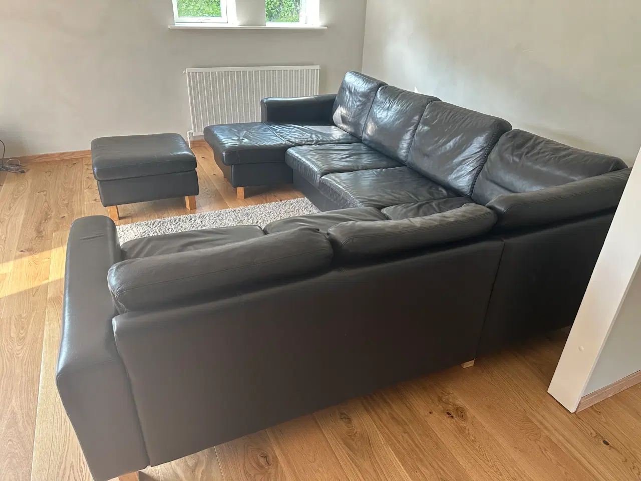 Billede 1 - Læder - hjørnesofa