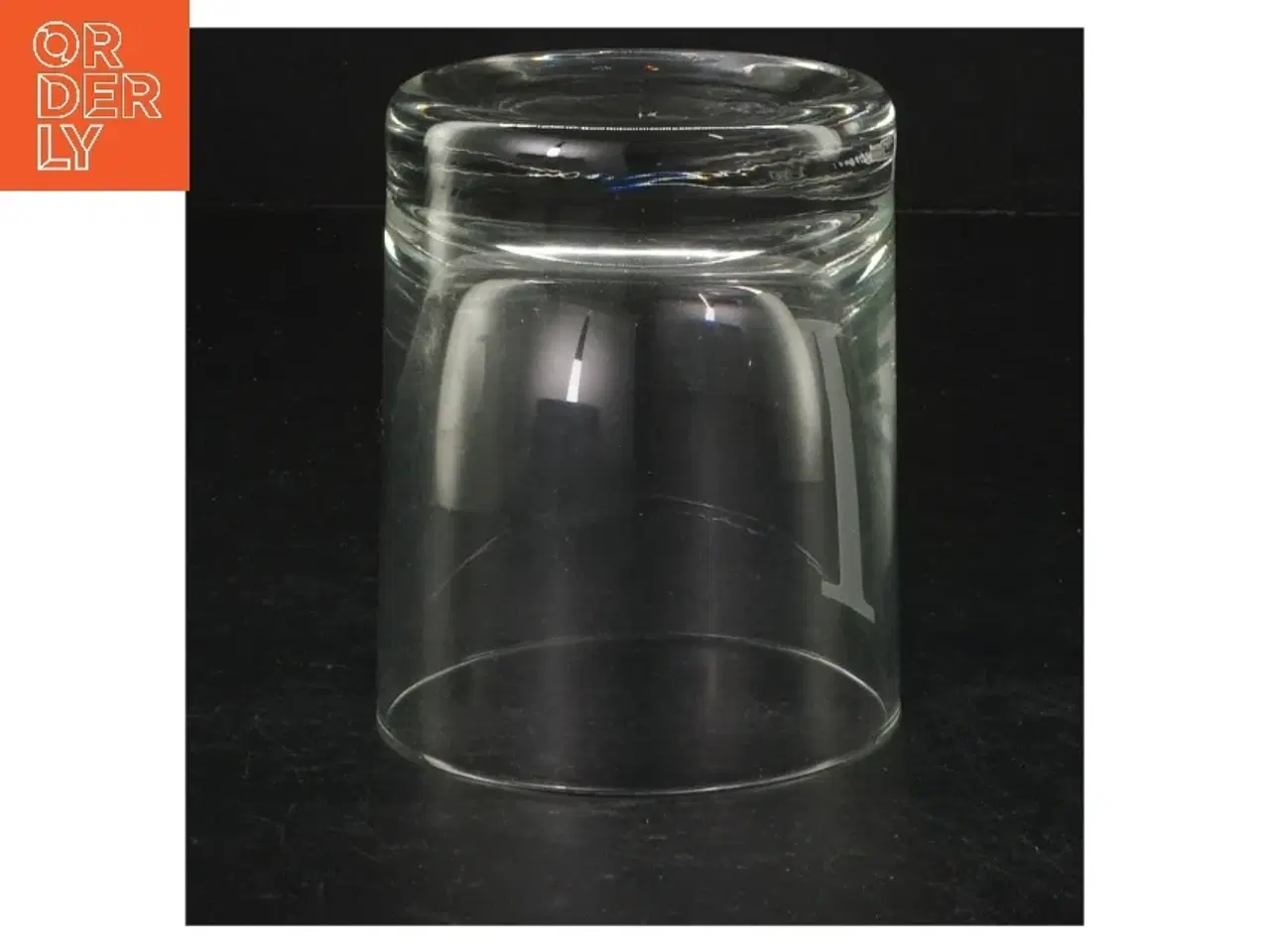 Billede 2 - Gennemsigtigt glas med indgraveret dekoration