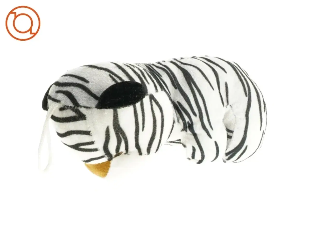 Billede 2 - Tøjdyr, hvid tiger (str. 19 cm)