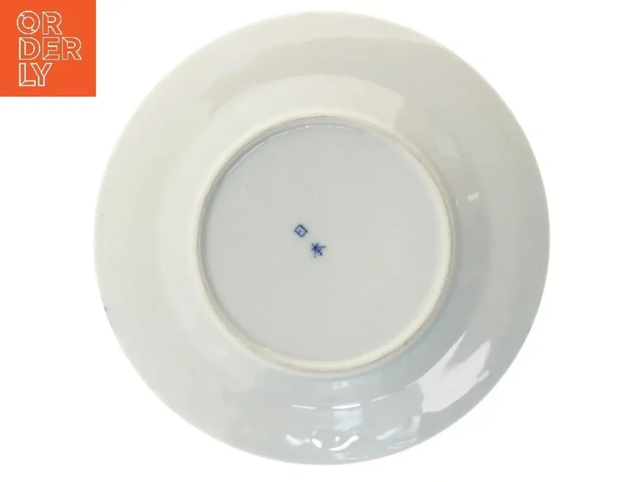 Billede 3 - Blå mønstrede tallerkener (str. ø 17,5 cm, 4 styk cm)