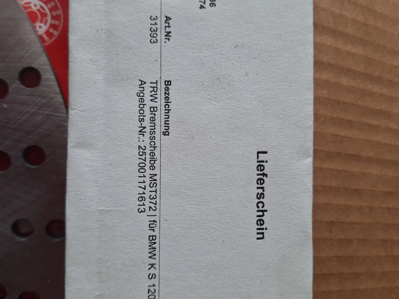 Billede 2 - BMW K1200S bag bremeskrive