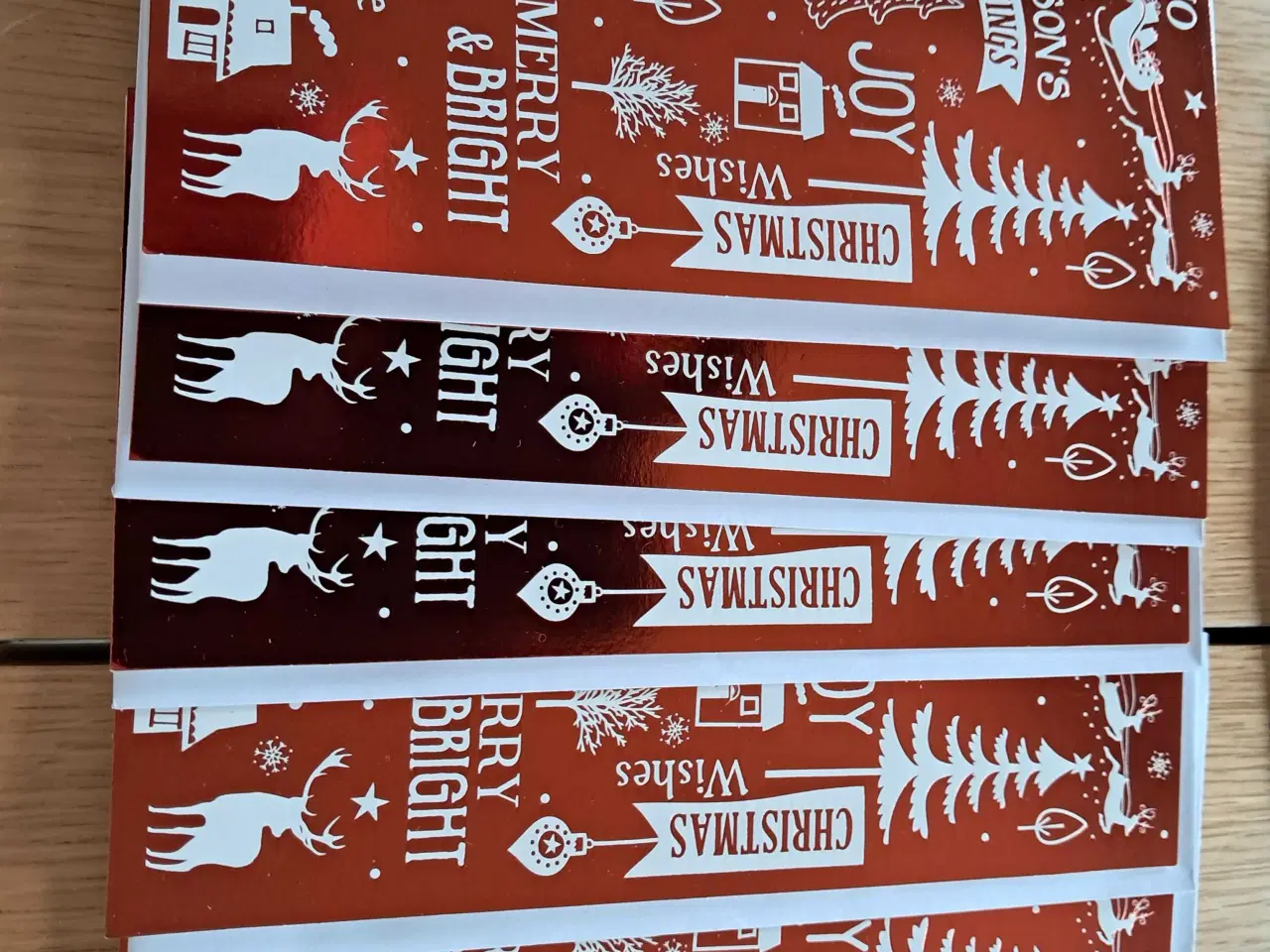 Billede 3 - Julehilsen/til og fra kort incl. Kuvert.