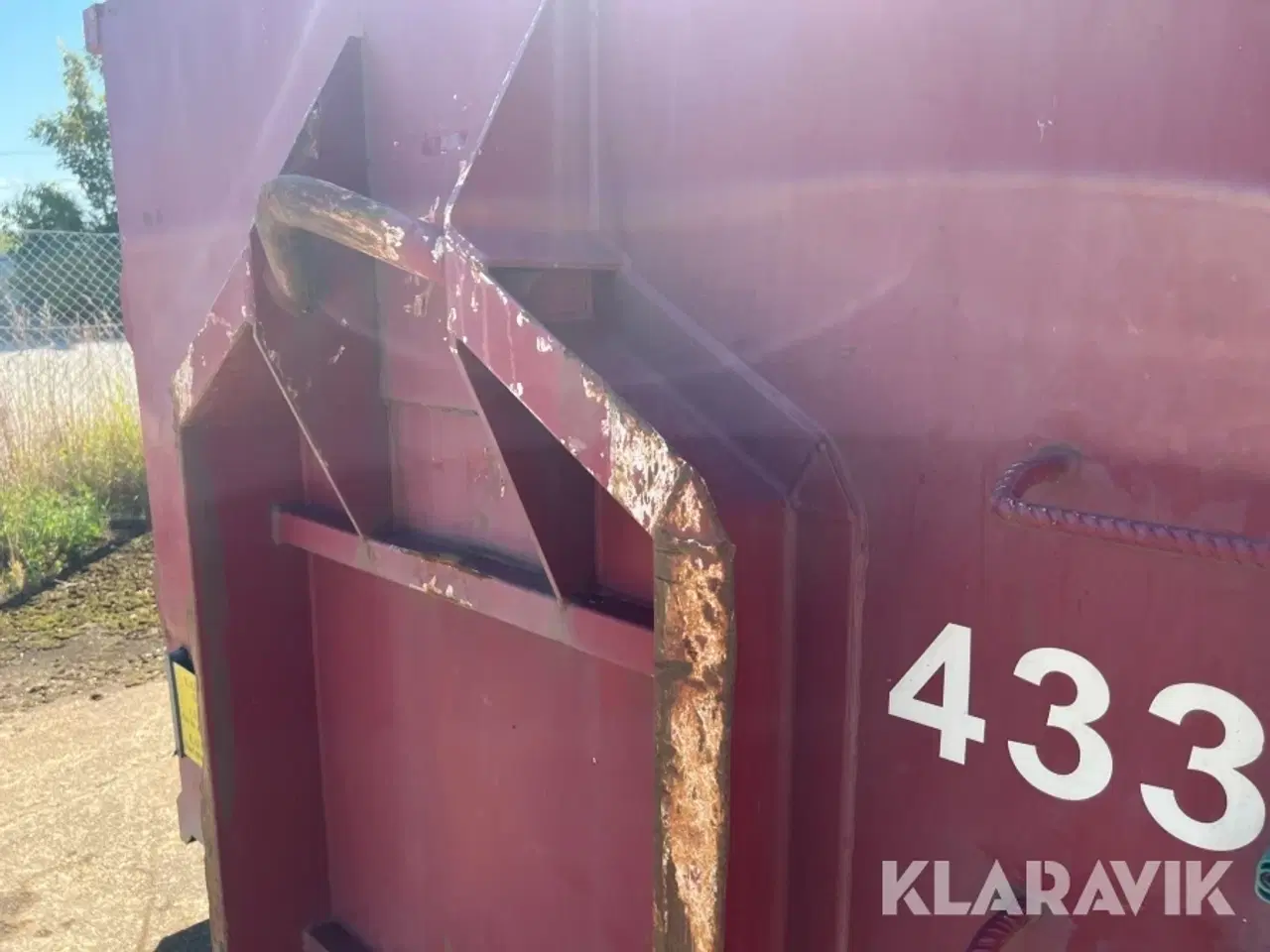 Billede 9 - Korncontainer 433 med hydraulisk låg