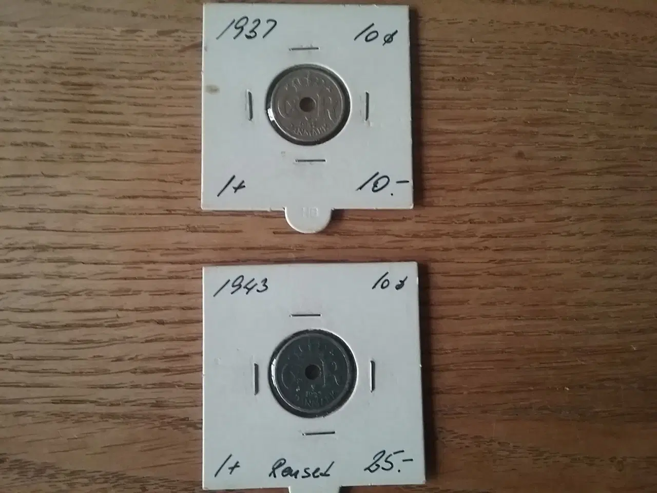 Billede 1 - 10 øre fra 1937 og 1943