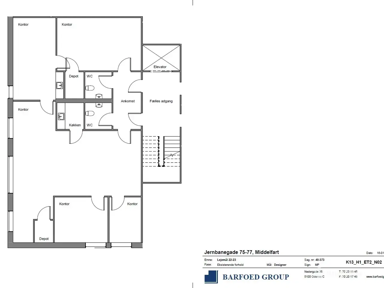 Billede 11 - 201 m² lyse kontor- eller kliniklokaler til leje i Middelfart Midtpunkt