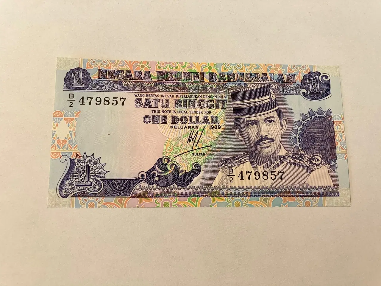 Billede 1 - One Ringgit Brunei 1989