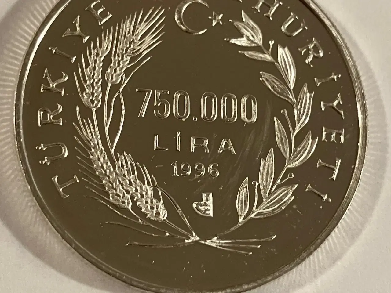 Billede 1 - 750.000 Lira Turkey 1996