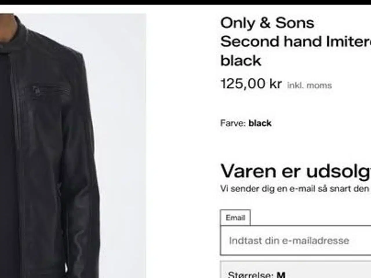 Billede 4 - Imiteret læderjakke