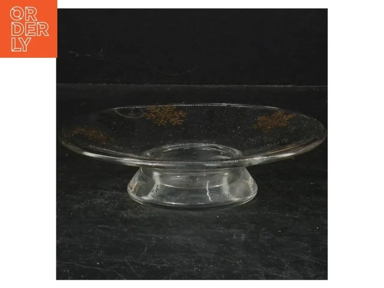 Billede 1 - Holmegaard julestage med snefnug mønster fra Holmegaard (str. Ø 16 cm)