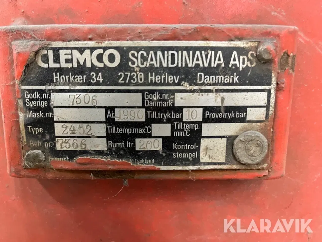 Billede 6 - Sandblæser CLEMCO 2452 200 liter