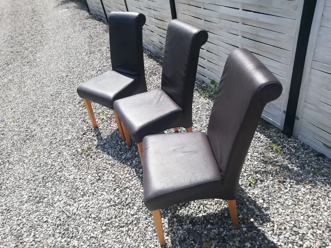 Billede 3 - 3 Læderstole