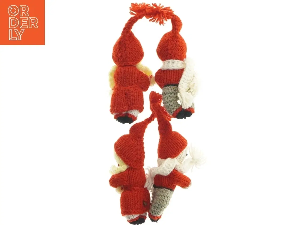 Billede 4 - Strikkede nissefigurer, 4 styk (str. 4 styk, 15 cm)