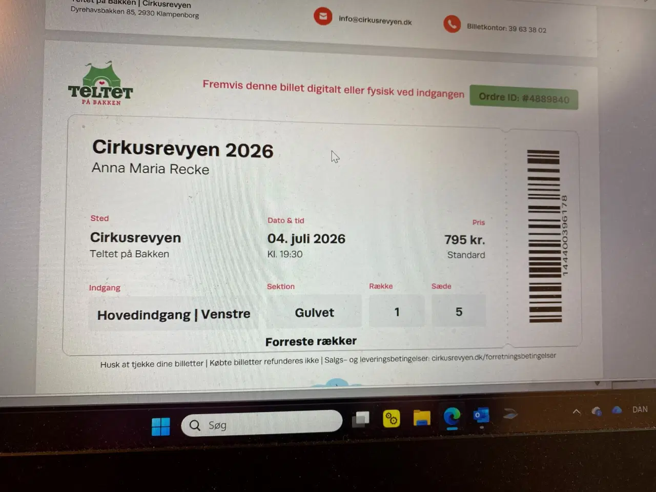 Billede 1 - Billetter tilCirkusrevyen 2026