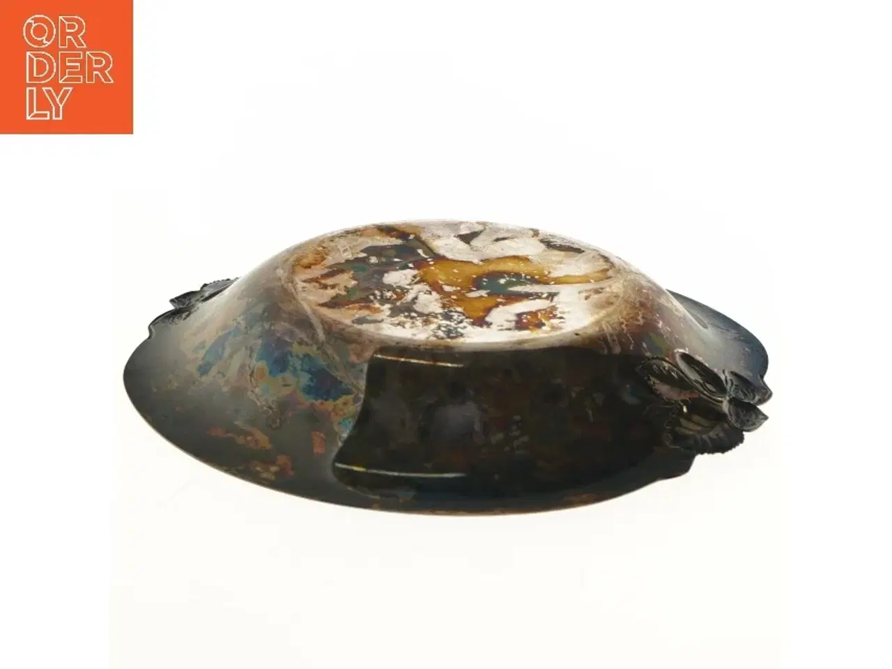 Billede 4 - Antik dekoreret skål (str. Ø 24,8 cm)