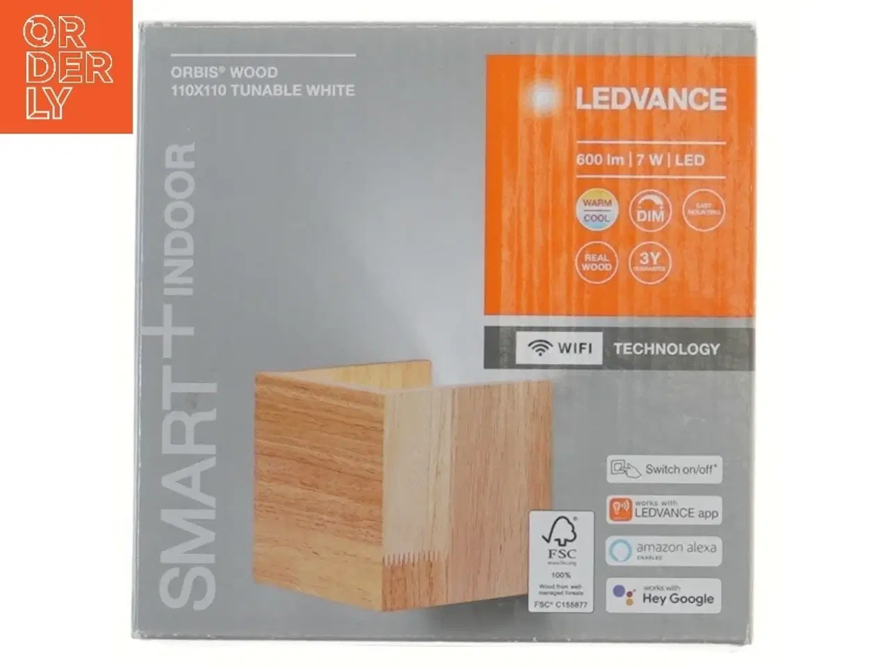 Billede 1 - Helt ny, Smart væglampe med WiFi-teknologi fra Ledvance (str. 16x16x12 cm)