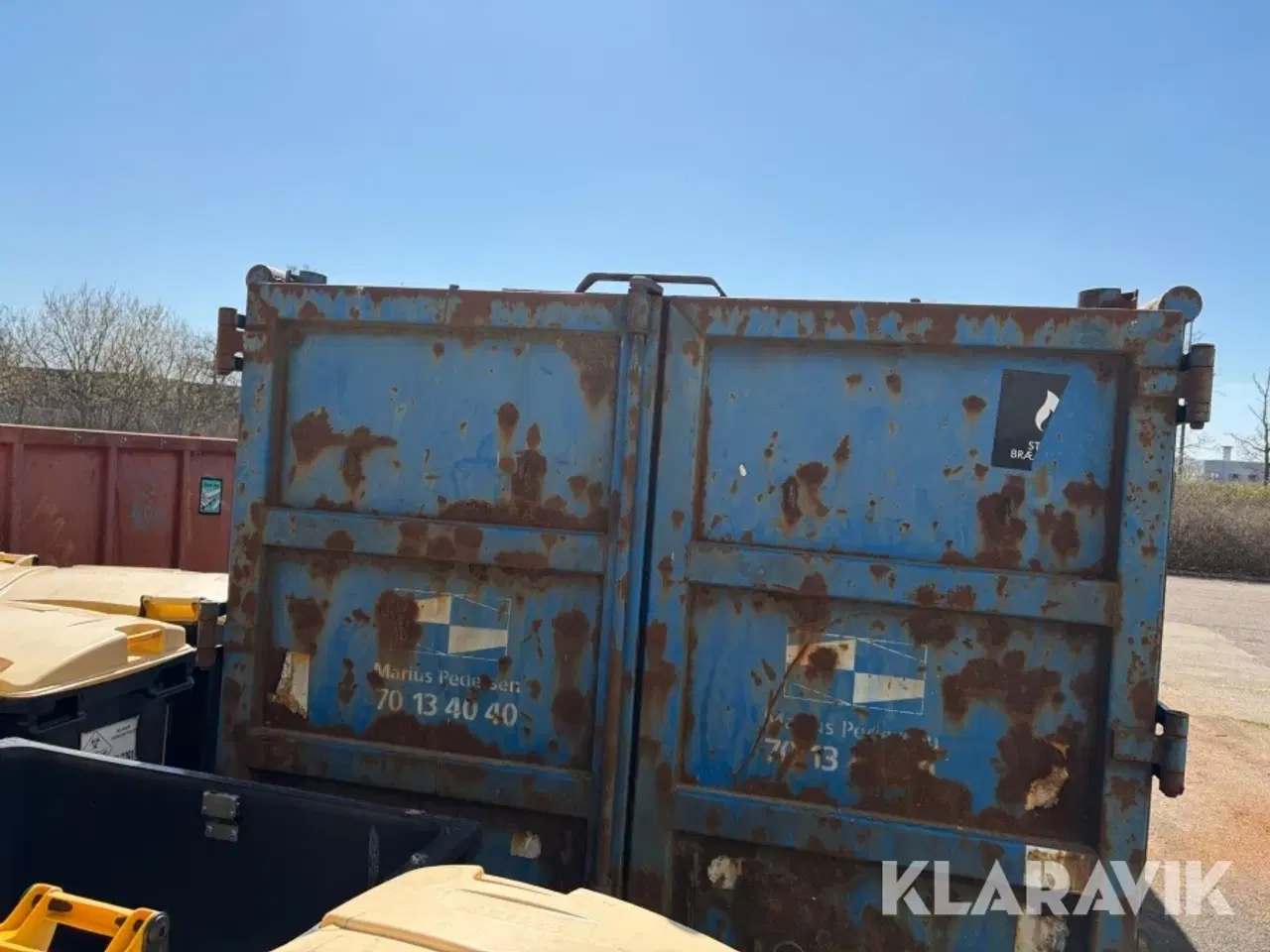 Billede 2 - Åben container med dobbelt bagdør