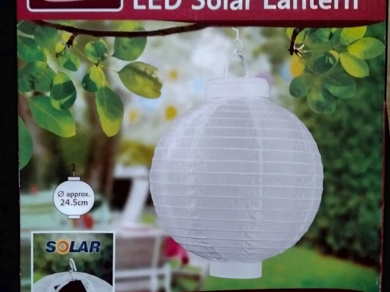 Billede 1 - LED SOLCELLAMPE / SOLAR LANTERN MELINERA