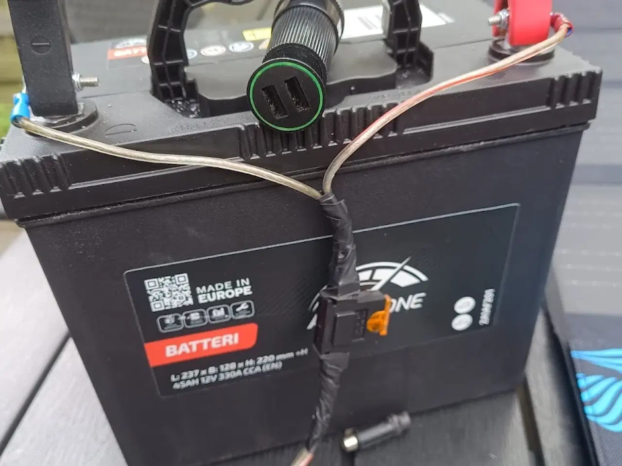 Billede 5 - Solcelle 40 W-Batterie 45 Ah-Inverter 500-750 W