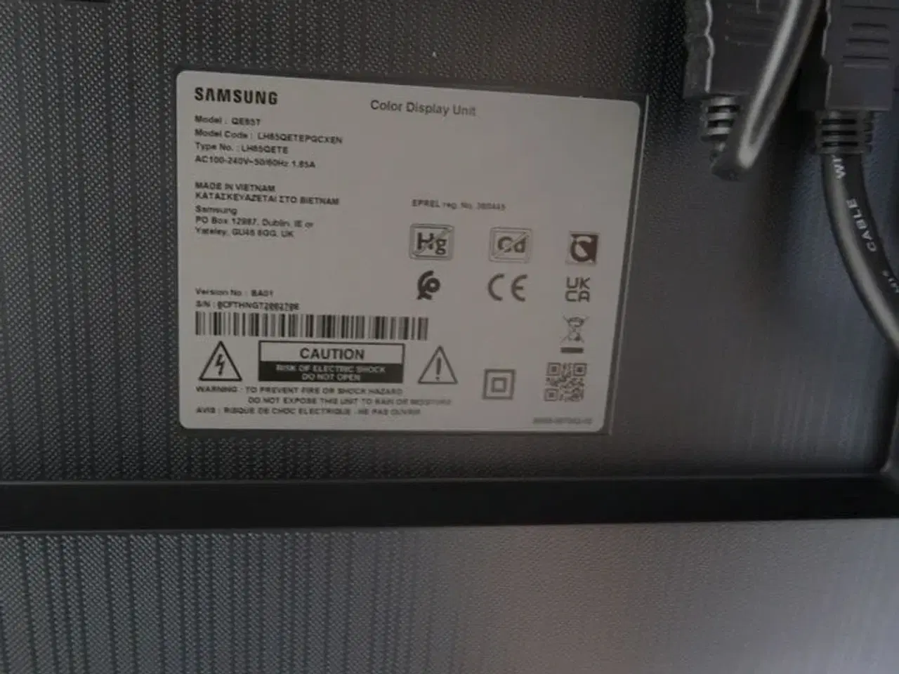 Billede 10 - Fladskærm SAMSUNG QE65T, webcam, tastatur og computer m.m.